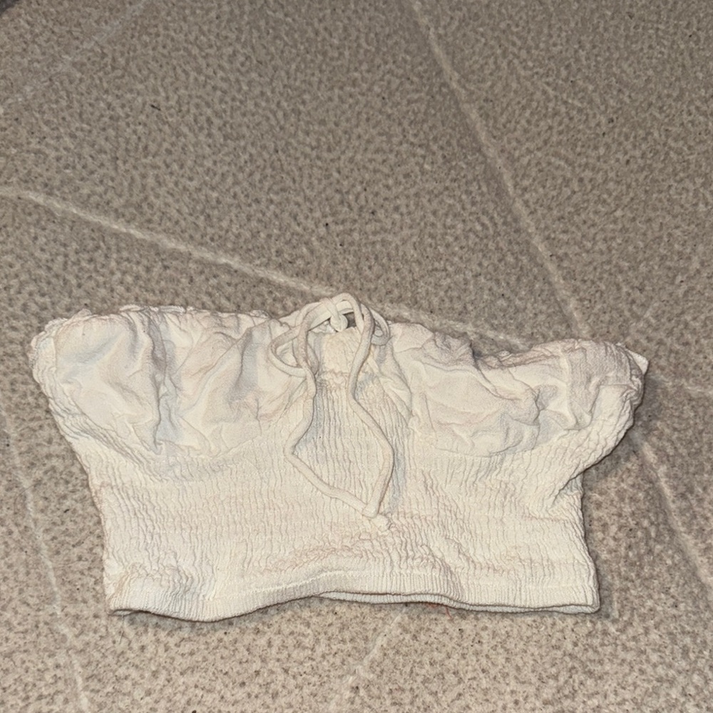 Princess Polly White/Cream Tube Top